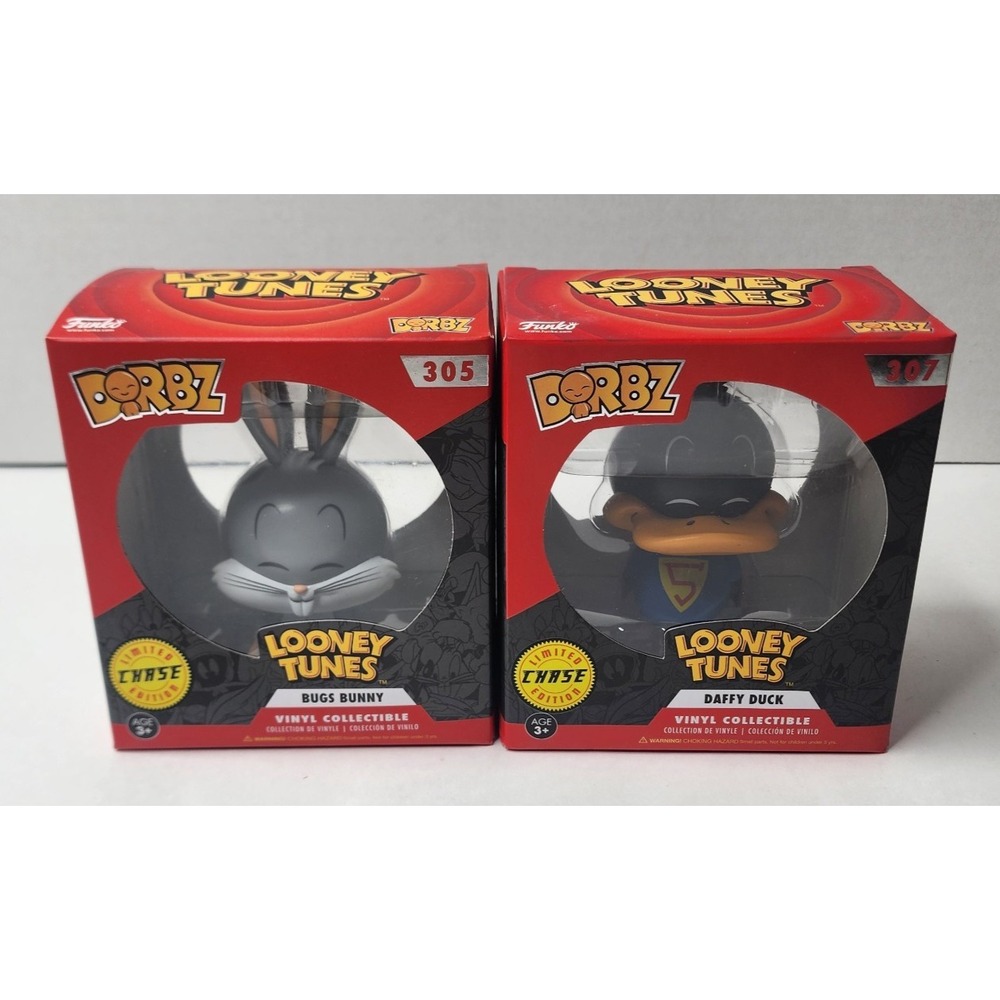 Funko Dorbz - Looney Tunes Chase Lot - Bugs Bunny (305) & Daffy Duck (307) - NIB